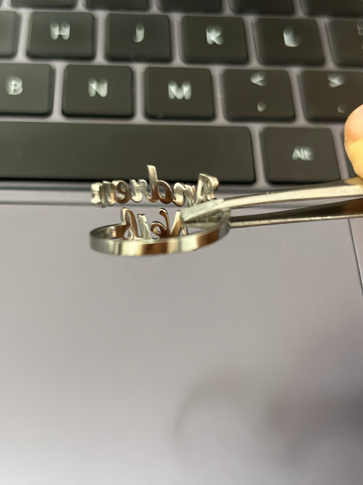 Andrew & Neil Stainless Steel Adjustable Open Ring