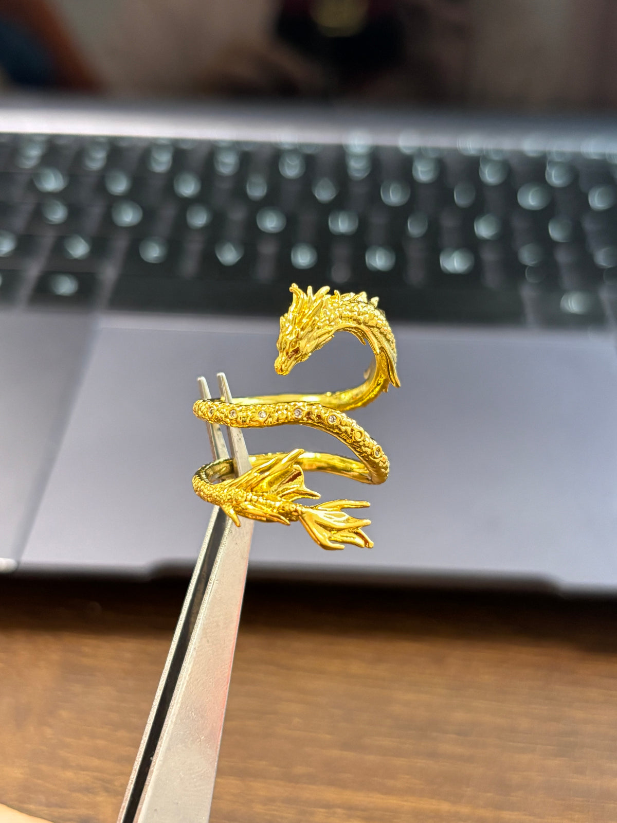 Designer Dragon Adjustable Ring