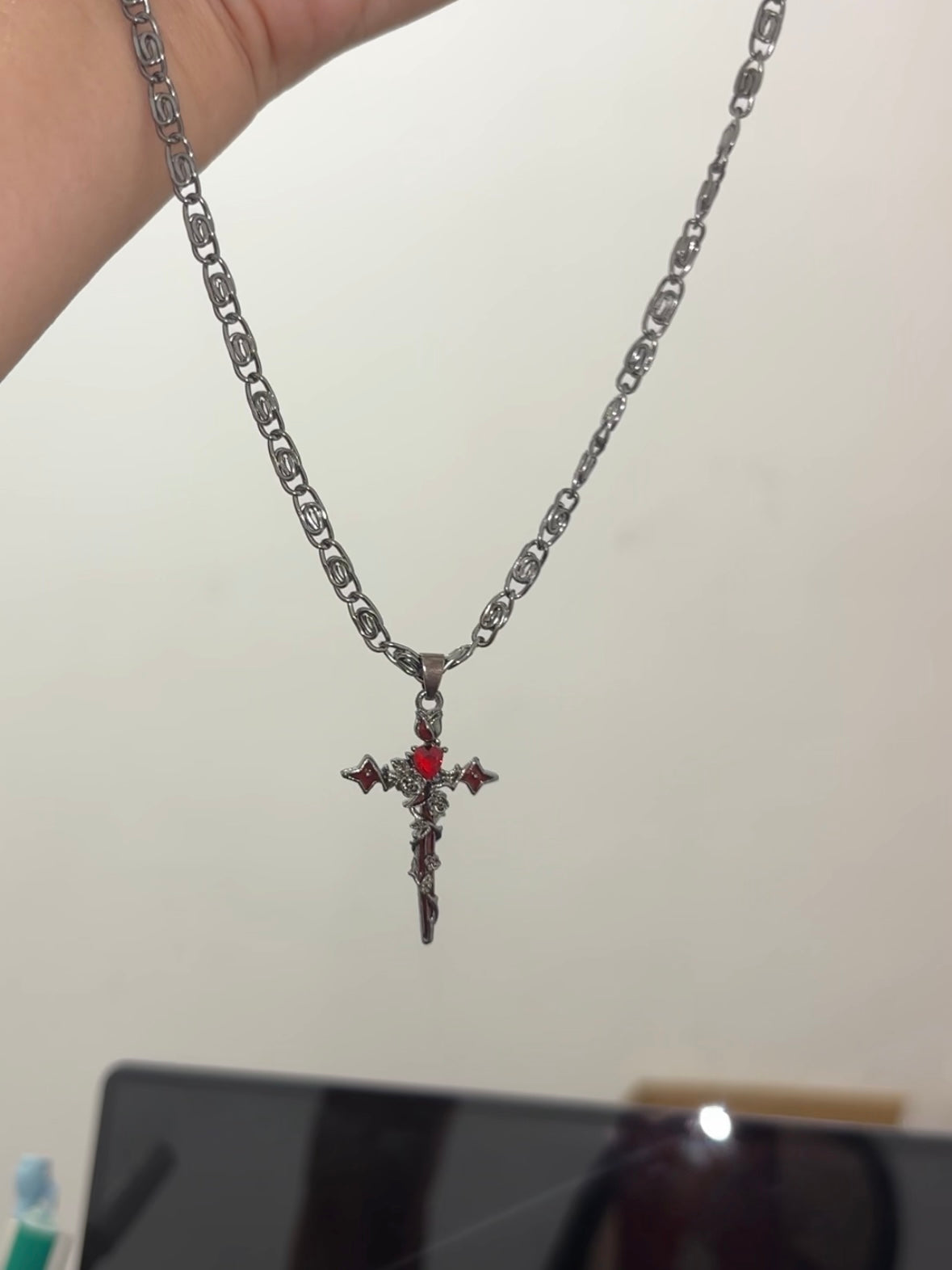 Gothic Y2K Unisex Gefallener Engel Schwert Legierung Ohrstecker