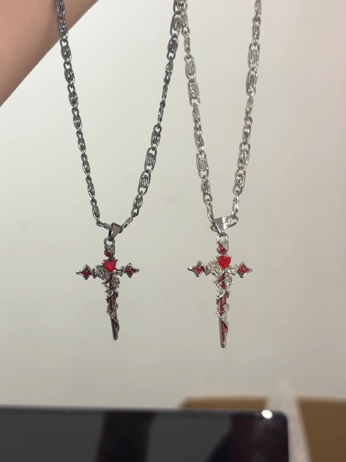 Gothic Y2K Unisex Gefallener Engel Schwert Legierung Ohrstecker