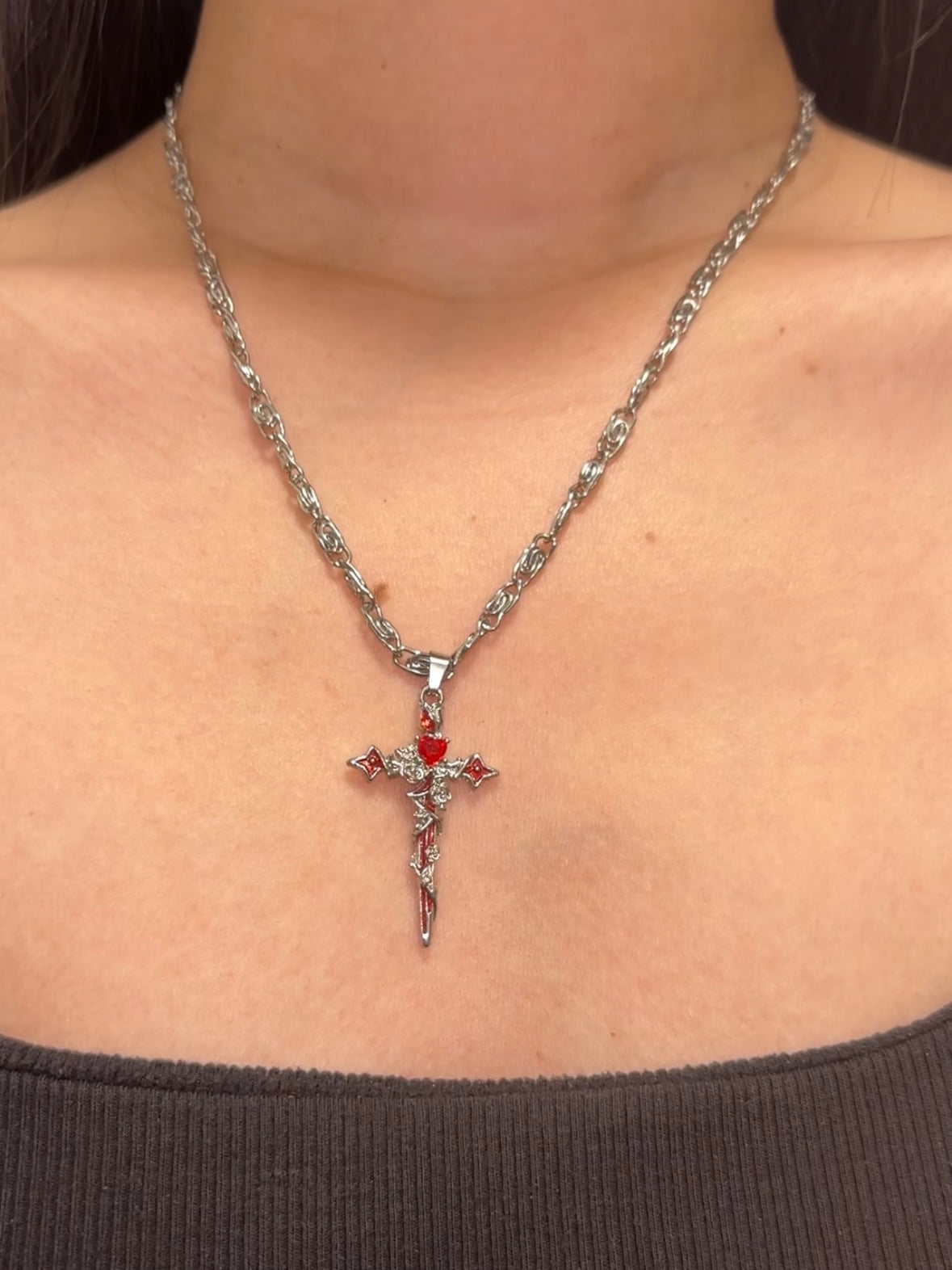 Gothic Y2K Unisex Gefallener Engel Schwert Legierung Ohrstecker