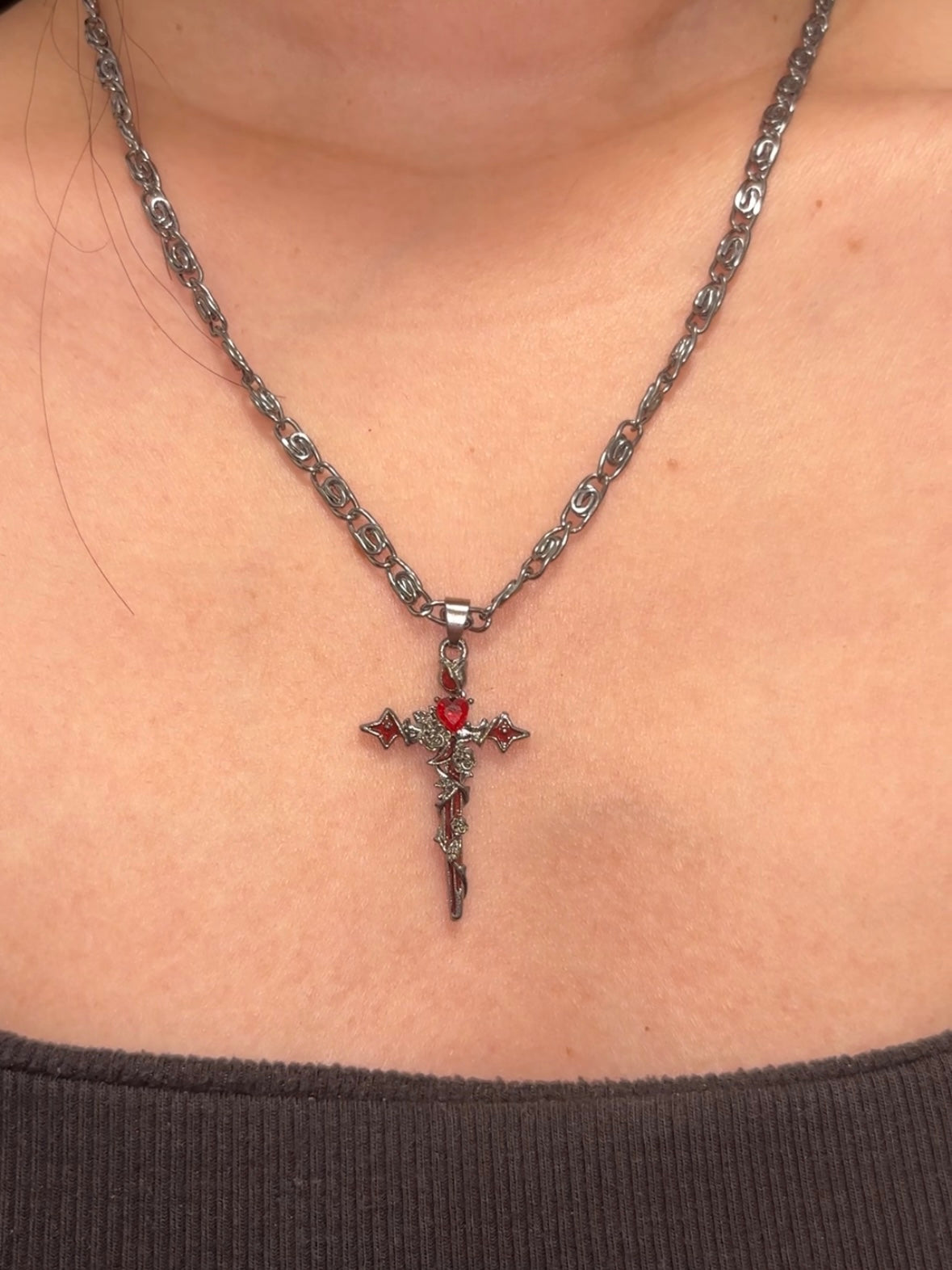 Gothic Y2K Unisex Gefallener Engel Schwert Legierung Ohrstecker