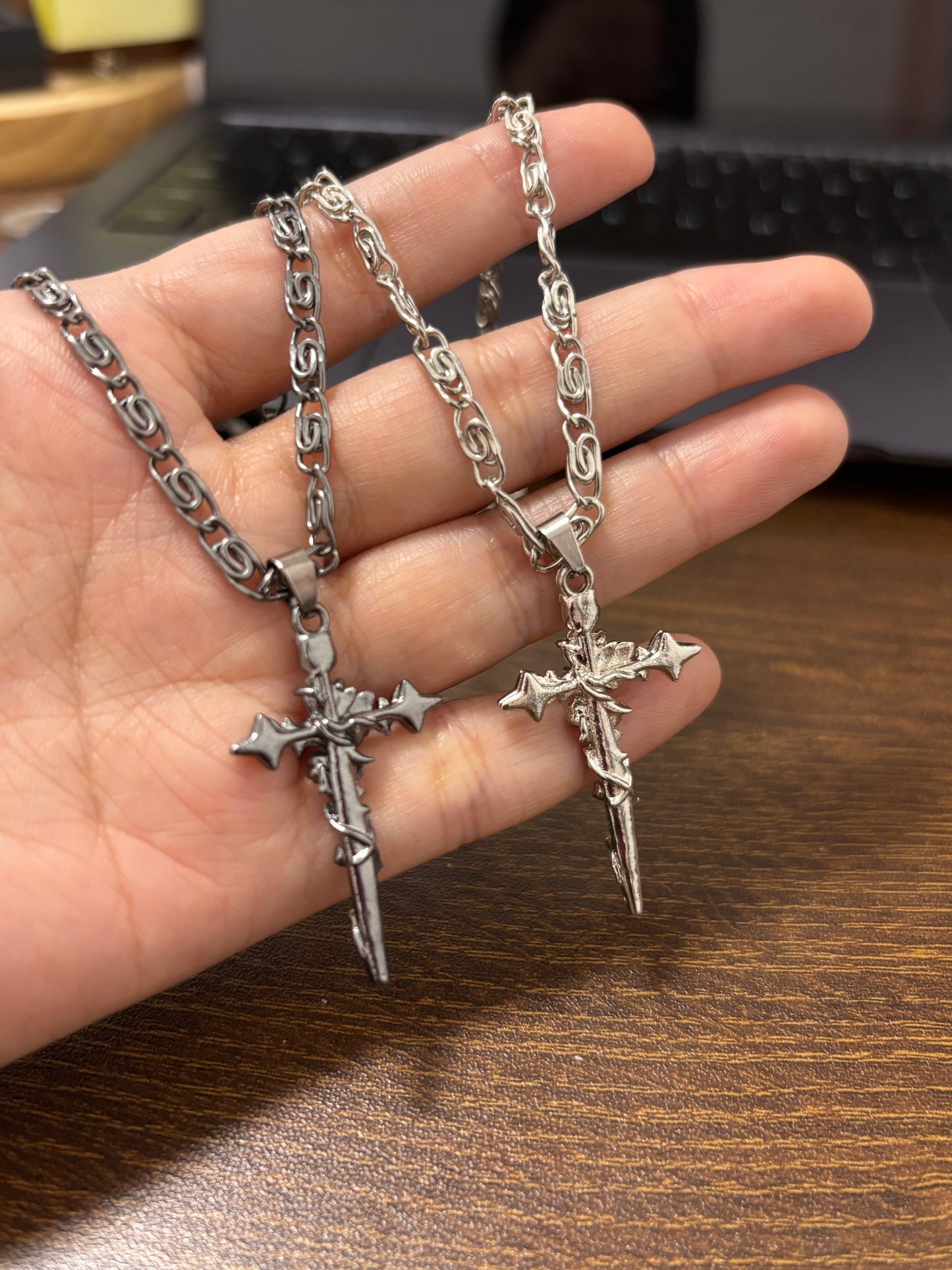 Gothic Y2K Unisex Gefallener Engel Schwert Legierung Ohrstecker