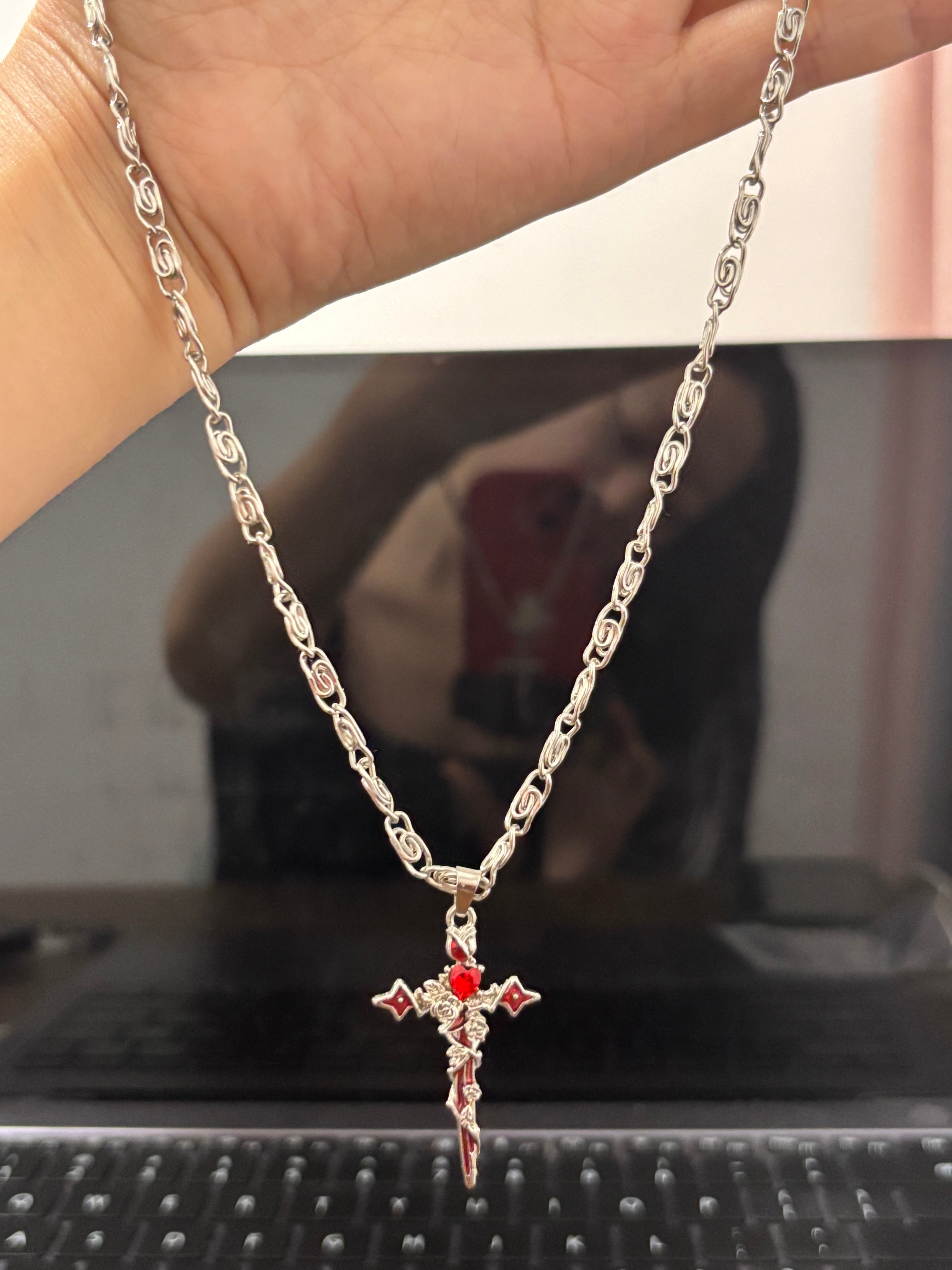 Gothic Y2K Unisex Fallen Angel Cross Earrings – MMT JEWEL