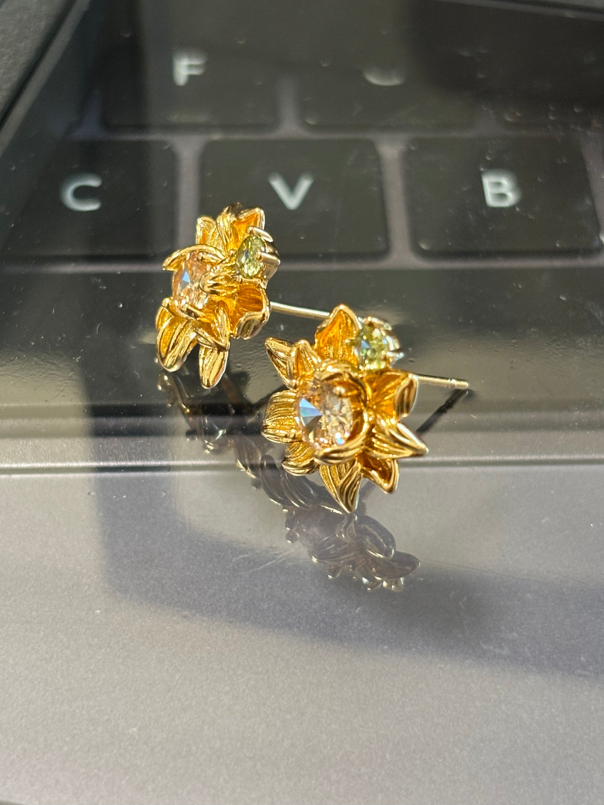 Tighnari Inspired Flower and Leaf Earrings