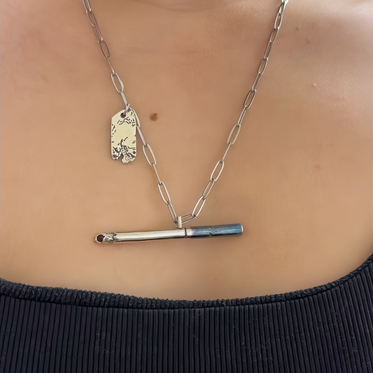Unisex Vintage-style Cigarette Necklace