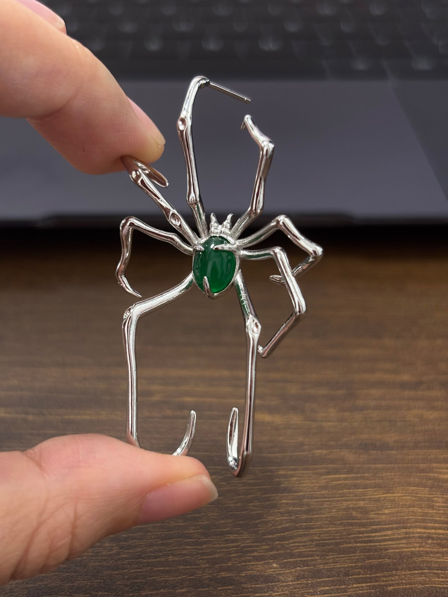 High Quality Goth Designer Spider Crawling Earring[Single One]