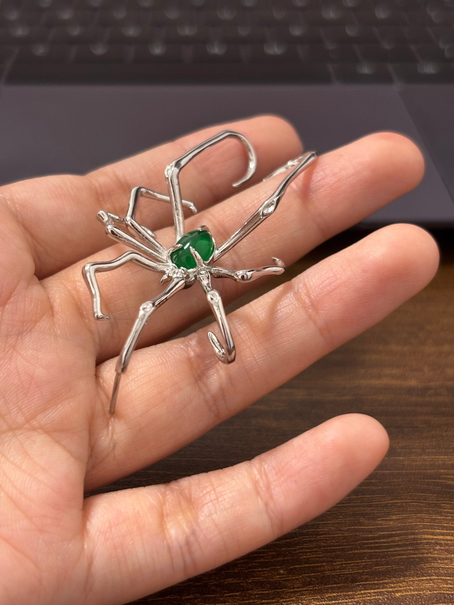 High Quality Goth Designer Spider Crawling Earring[Single One]