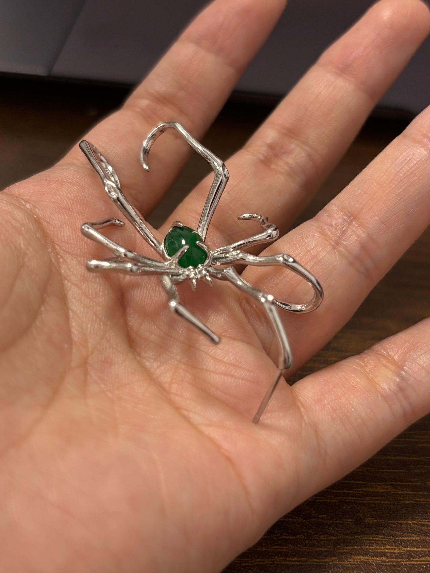 High Quality Goth Designer Spider Crawling Earring[Single One]