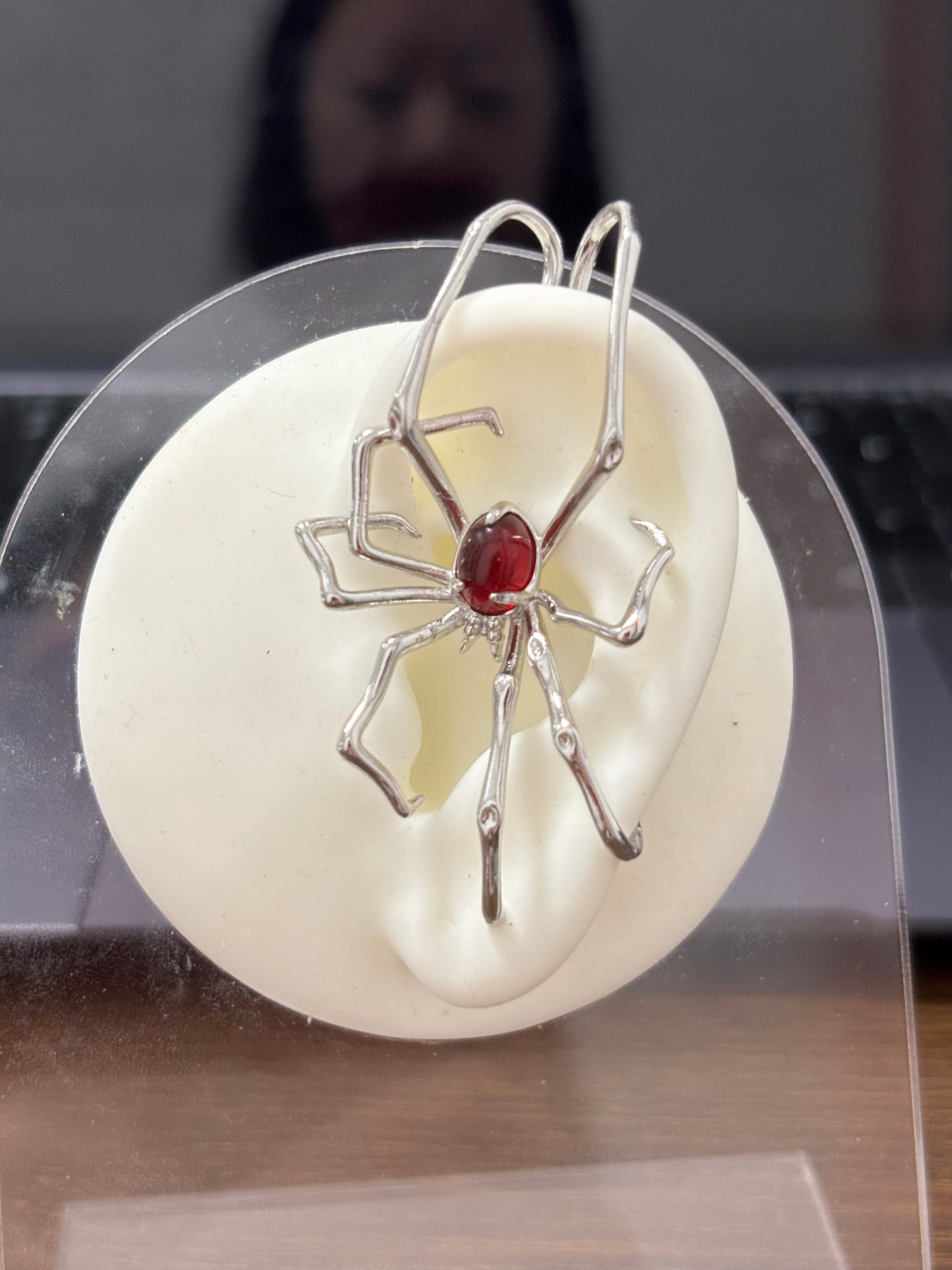 High Quality Goth Designer Spider Crawling Earring[Single One]