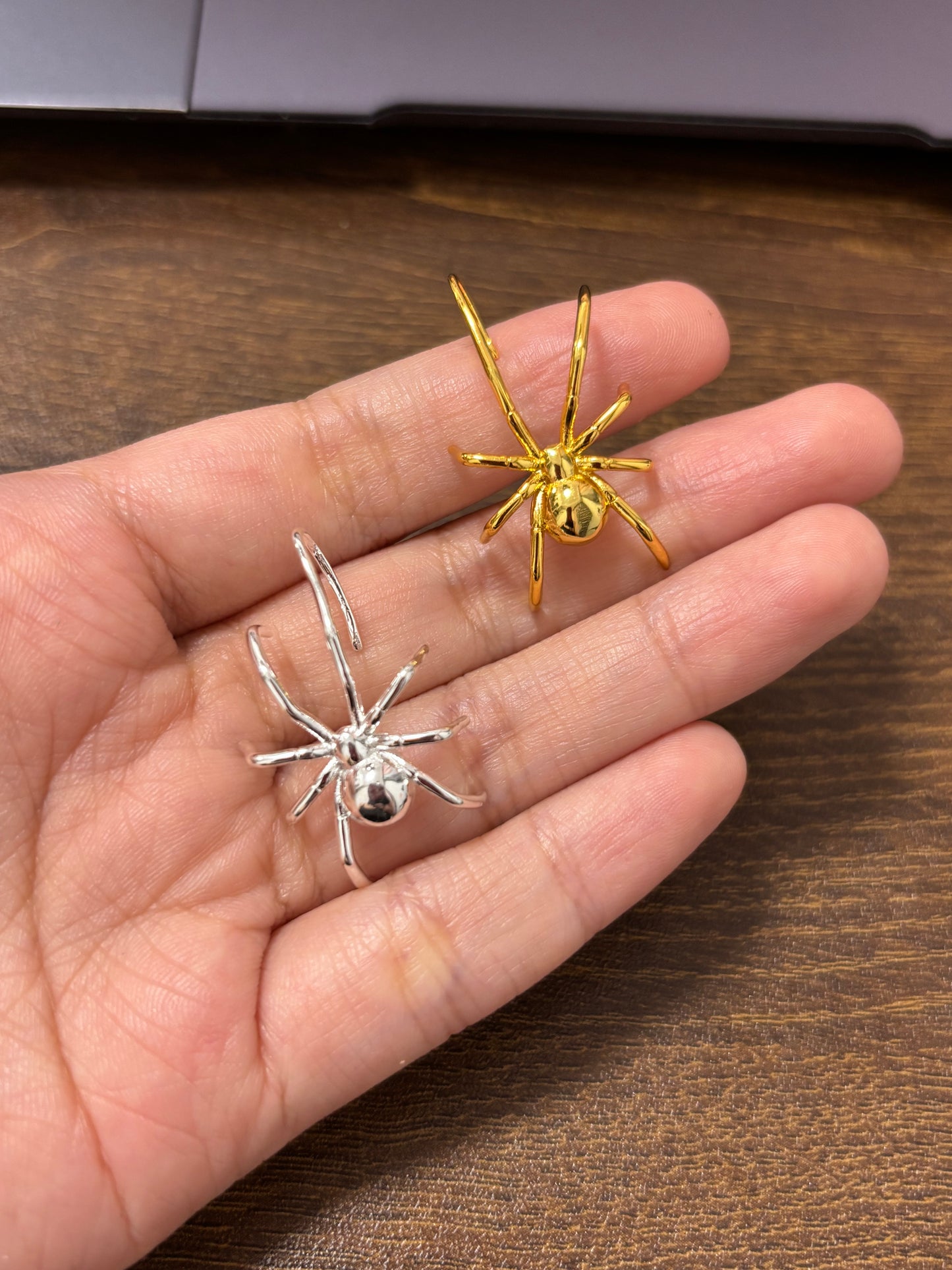 Designer Spider Hook Earrings