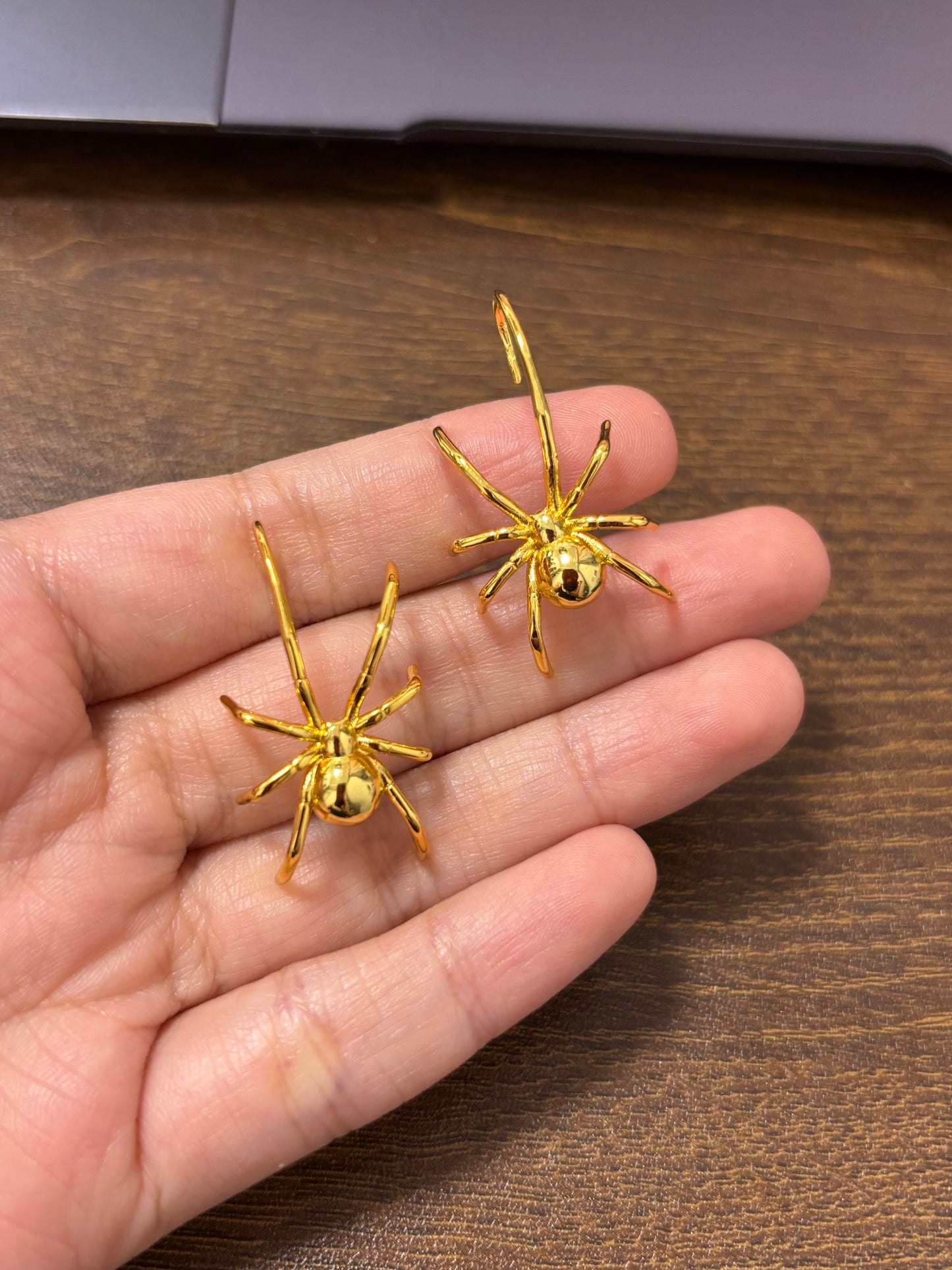 Designer Spider Hook Earrings