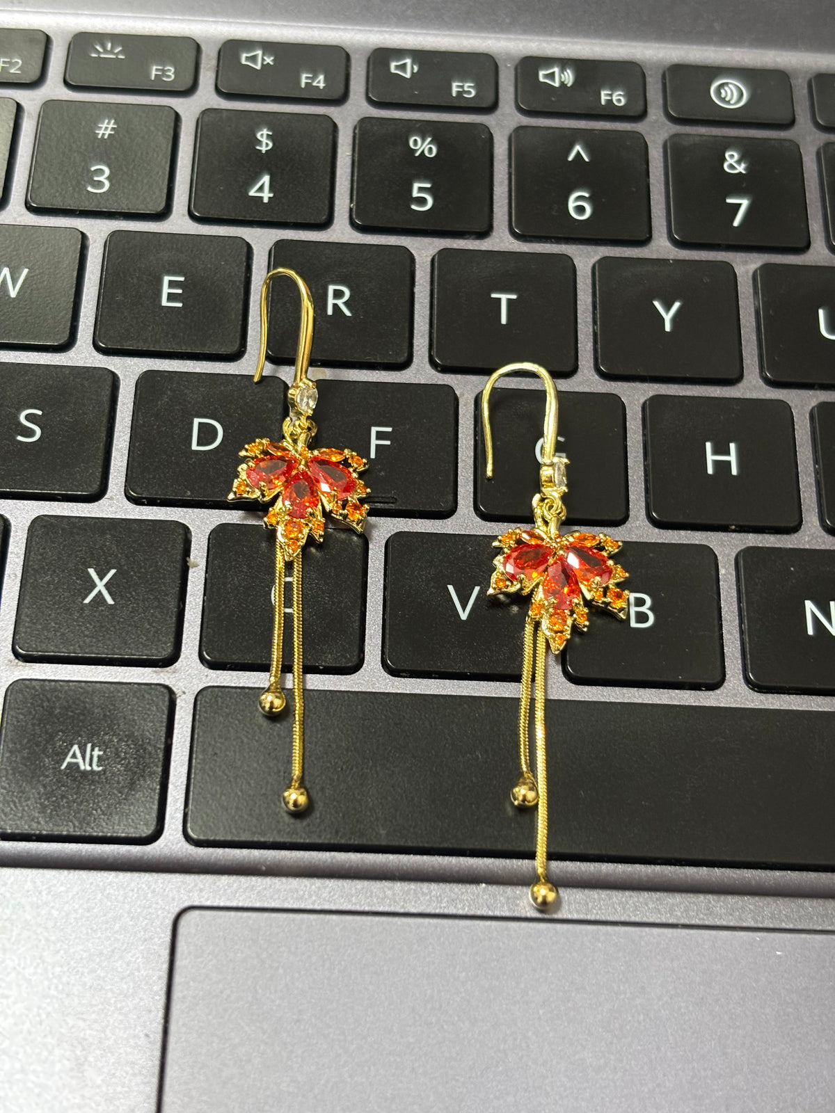 Kazuha Inspired Maple Leaf Hook Earrings