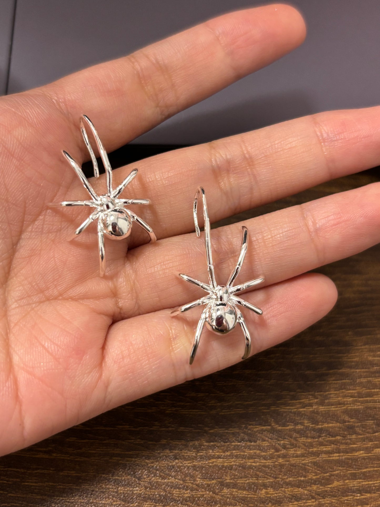 Designer Spider Hook Earrings