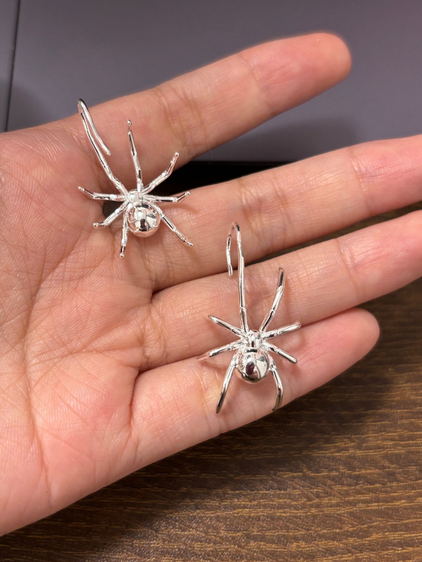 Designer Spider Hook Earrings