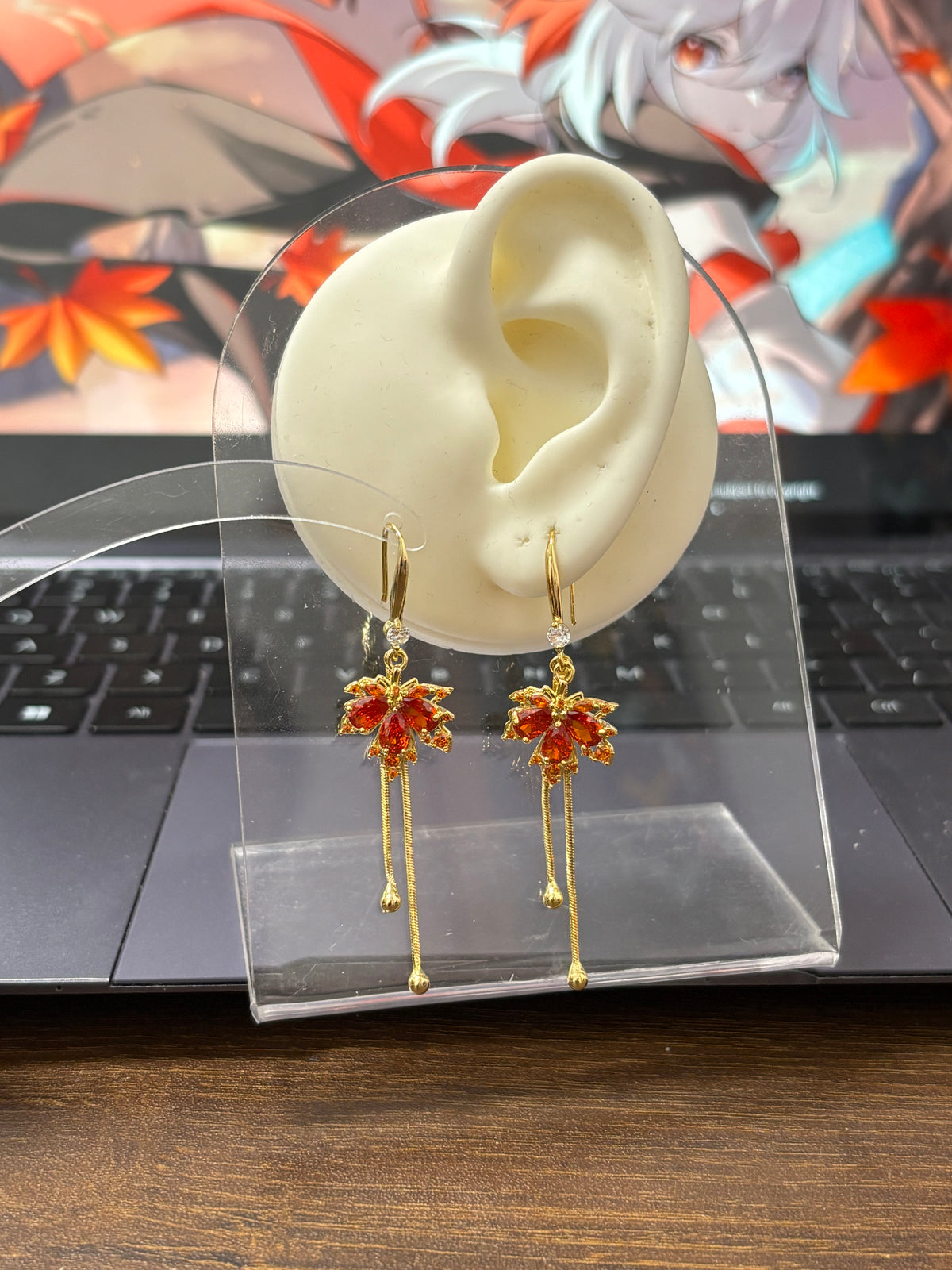 Kazuha Inspired Maple Leaf Hook Earrings