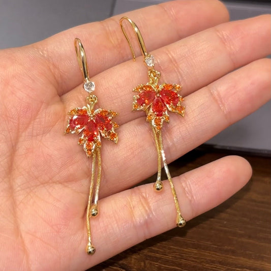 Kazuha Inspired Maple Leaf Hook Earrings