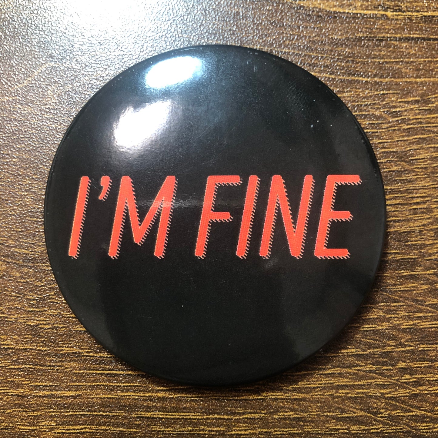"Yes or No" & "I'm Fine" Pin Set · Andreil Minimalist Flair · Unofficial Tribute