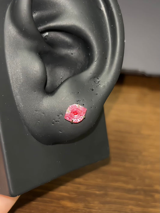Ronova Inspired Red Eye Stud Earrings