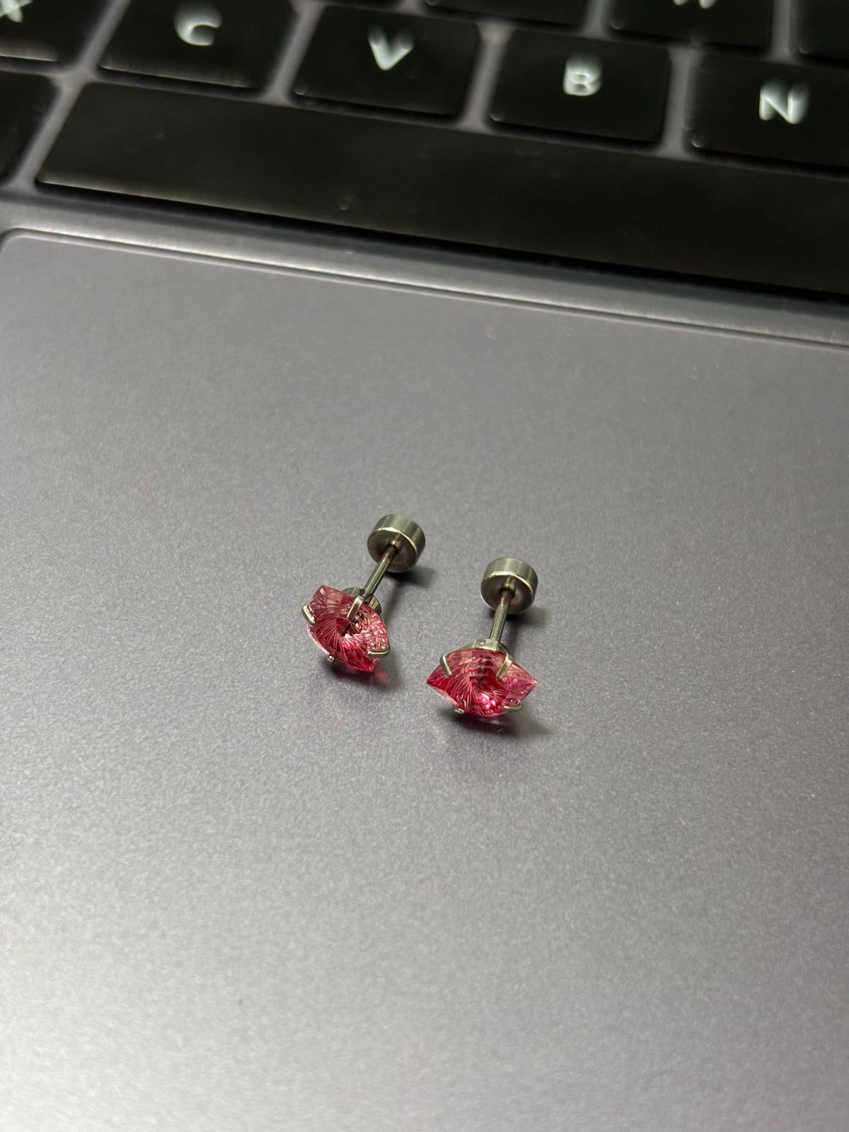 Ronova Inspired Red Eye Stud Earrings
