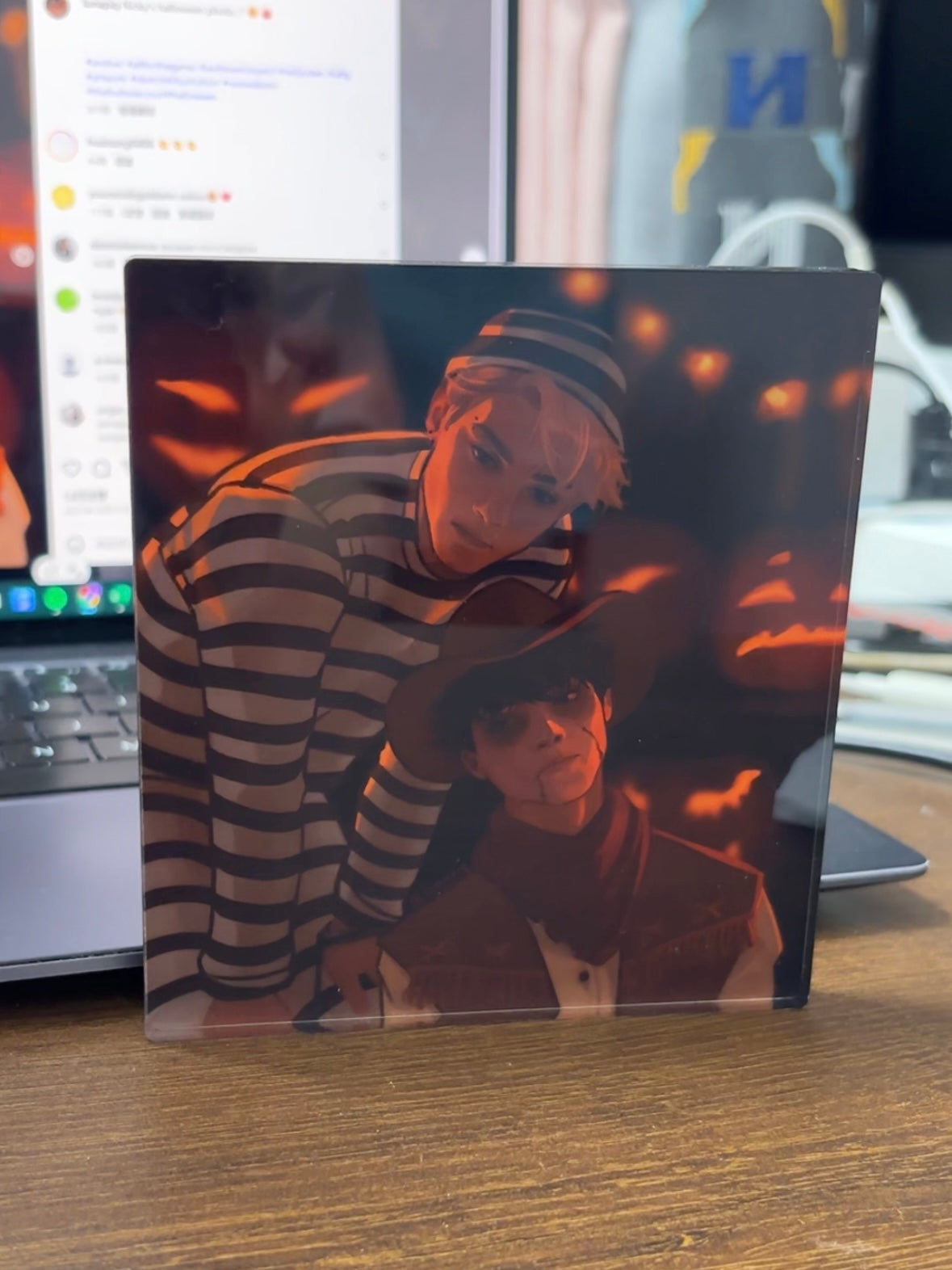 AFTG Halloween Andrew & Neil Acrylic Block