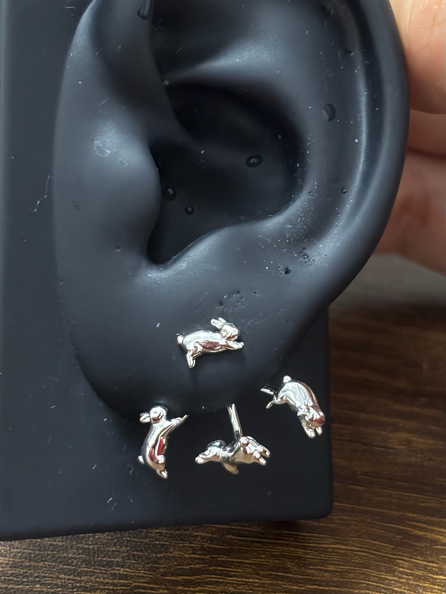Cute Neil Running Rabbit Stud Earrings