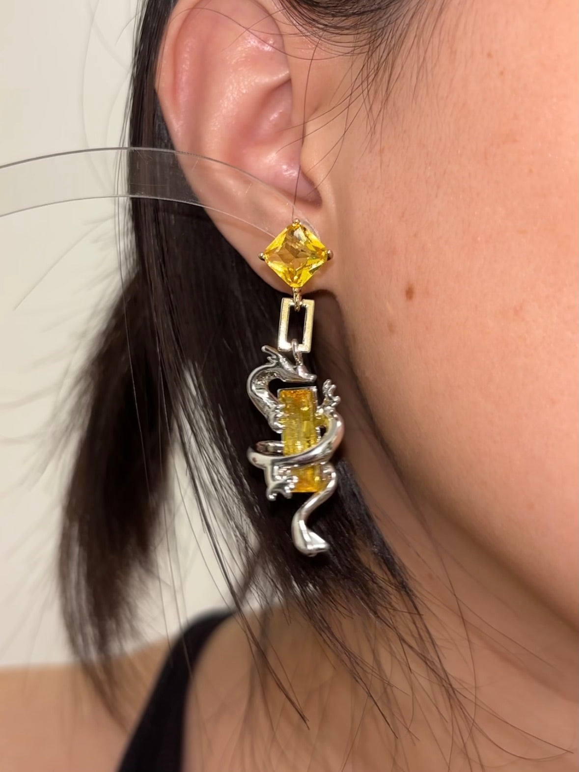 Zhongli Inspired Dragon Earrings