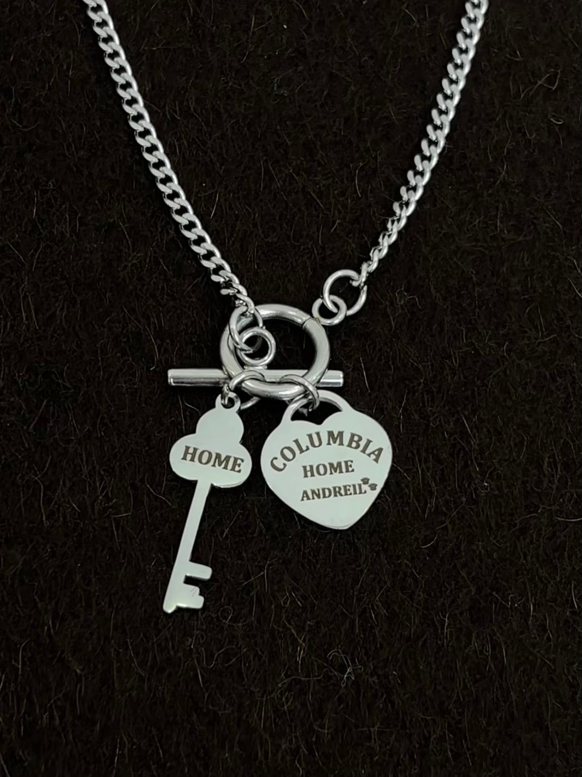 Andreil Key Double Layers Necklace