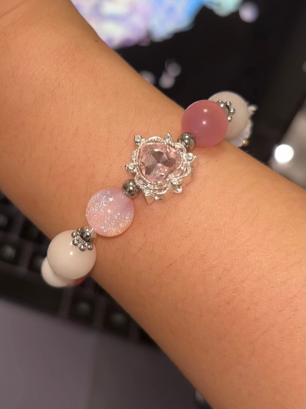Sweet Pink Cyrene Inspired Beads Bracelets