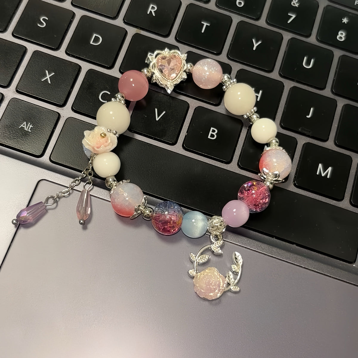 Sweet Pink Cyrene Inspired Beads Bracelets