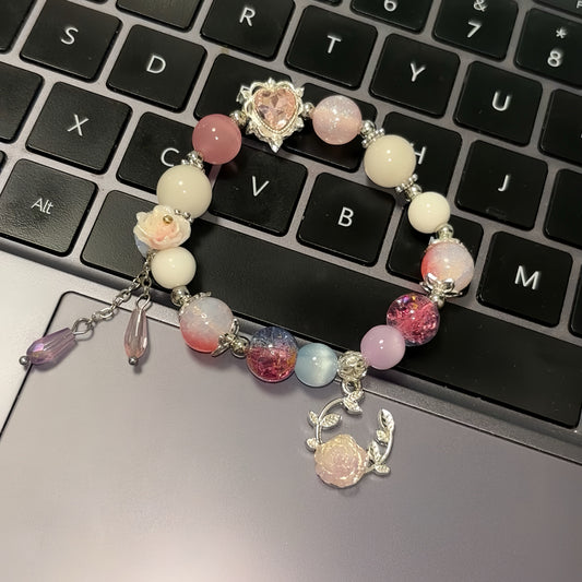 Sweet Pink Cyrene Inspired Beads Bracelets