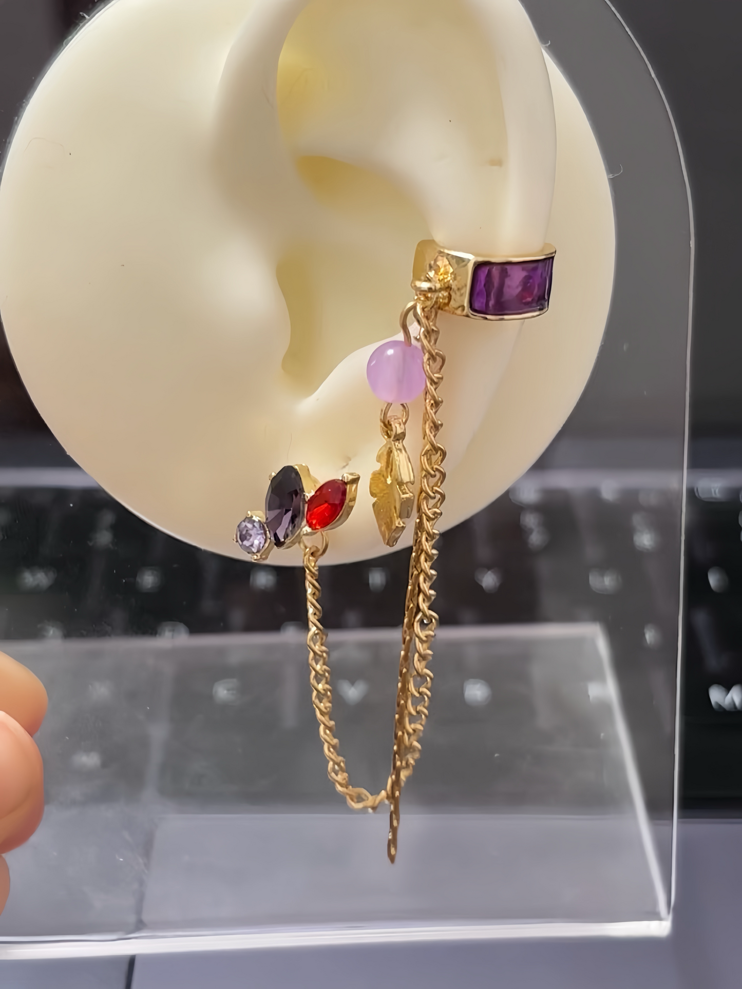 Wanderer Designer Blauer Scaramouche Genshin Impact Ohrring