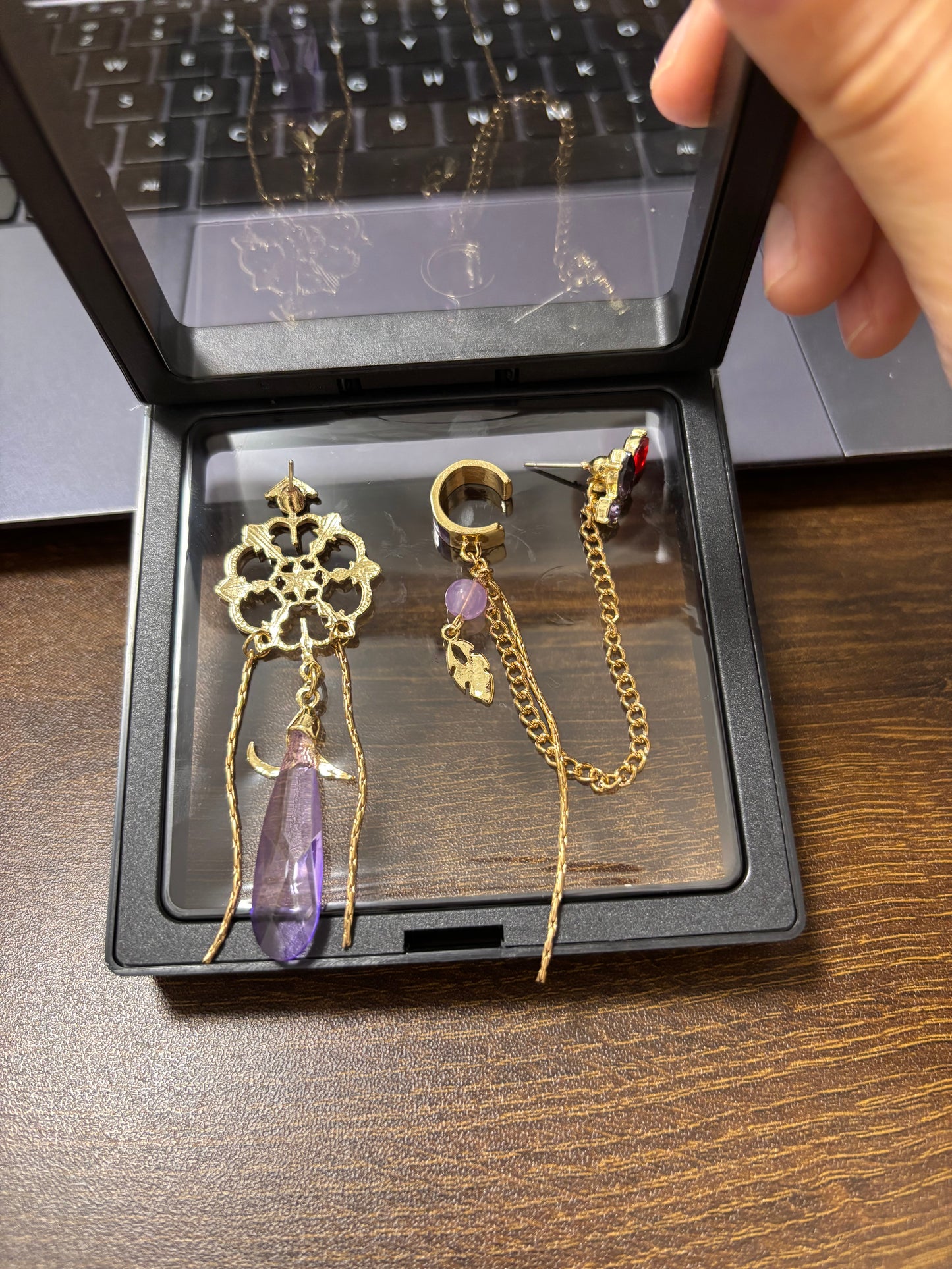 Wanderer Designer Blauer Scaramouche Genshin Impact Ohrring