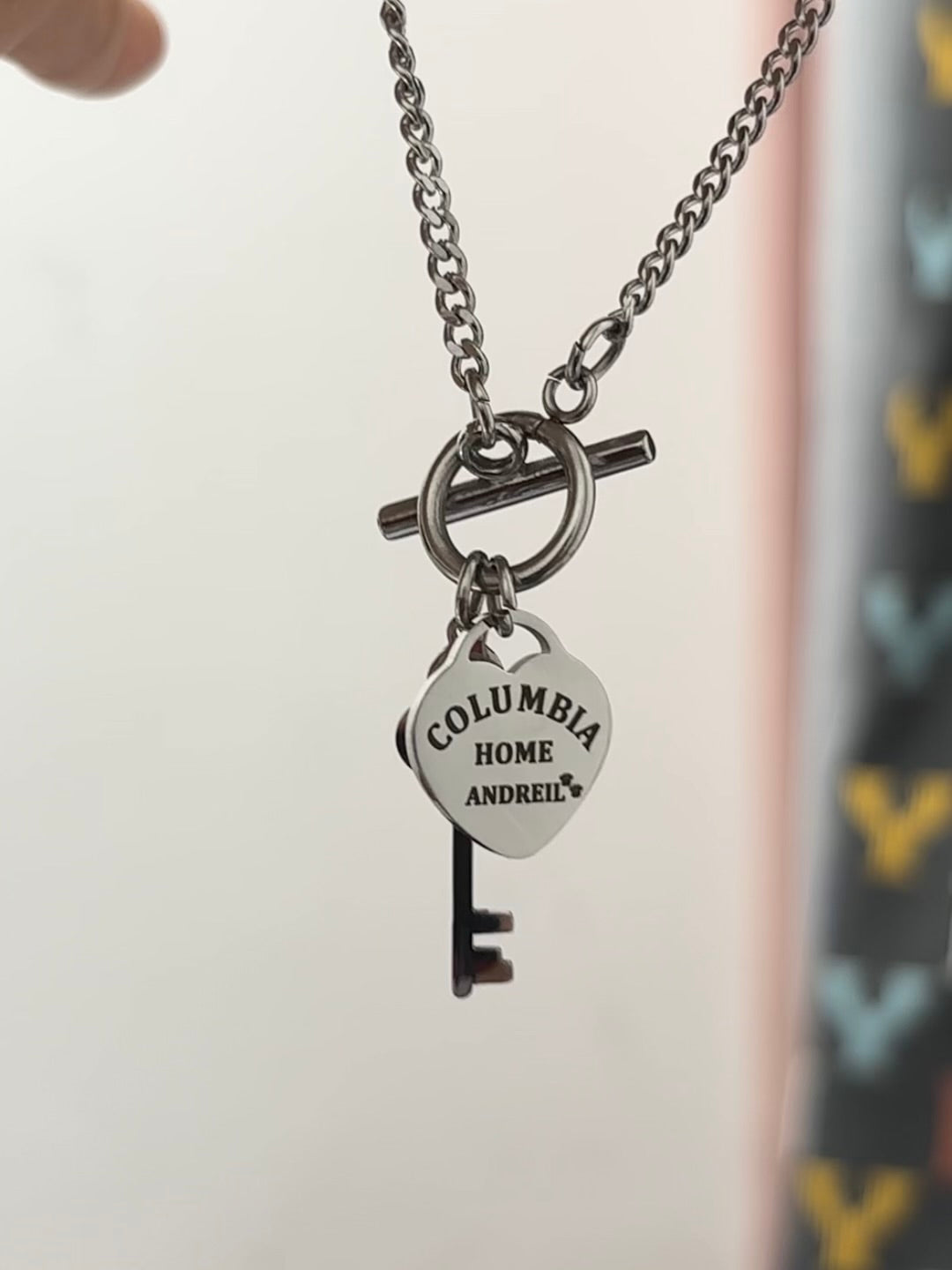 Andreil Key Double Layers Necklace