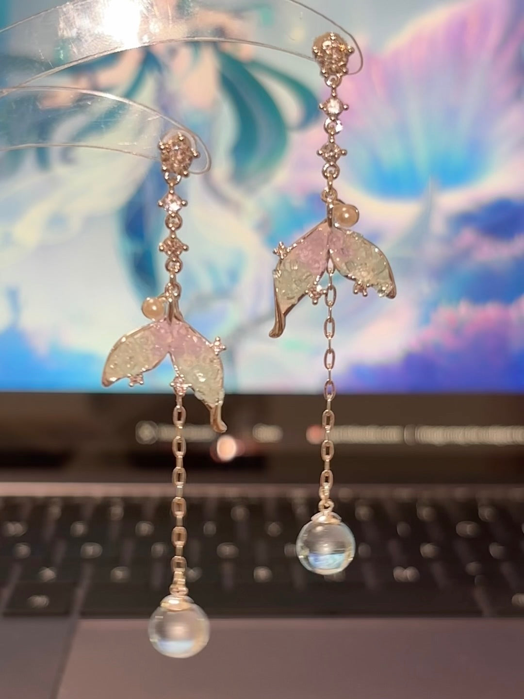 Vodyanista inspired Mermaid Stud Earrings