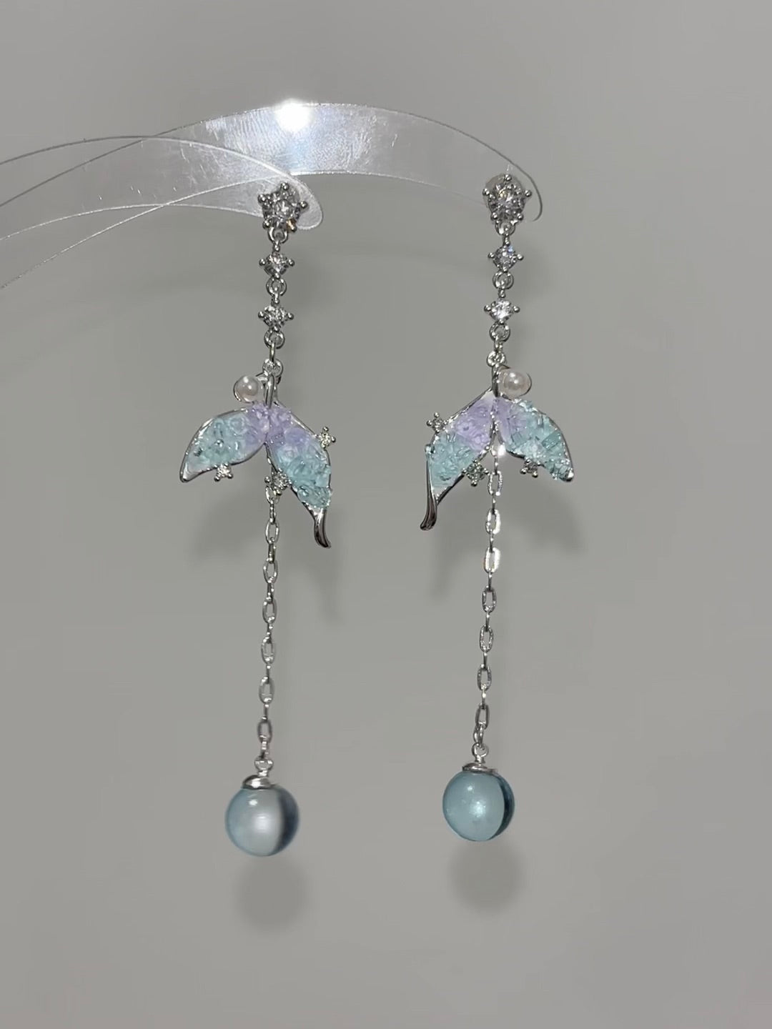 Vodyanista inspired Mermaid Stud Earrings