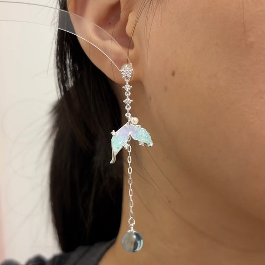 Vodyanista inspired Mermaid Stud Earrings