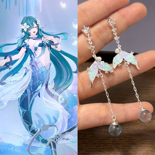 Vodyanista inspired Mermaid Stud Earrings