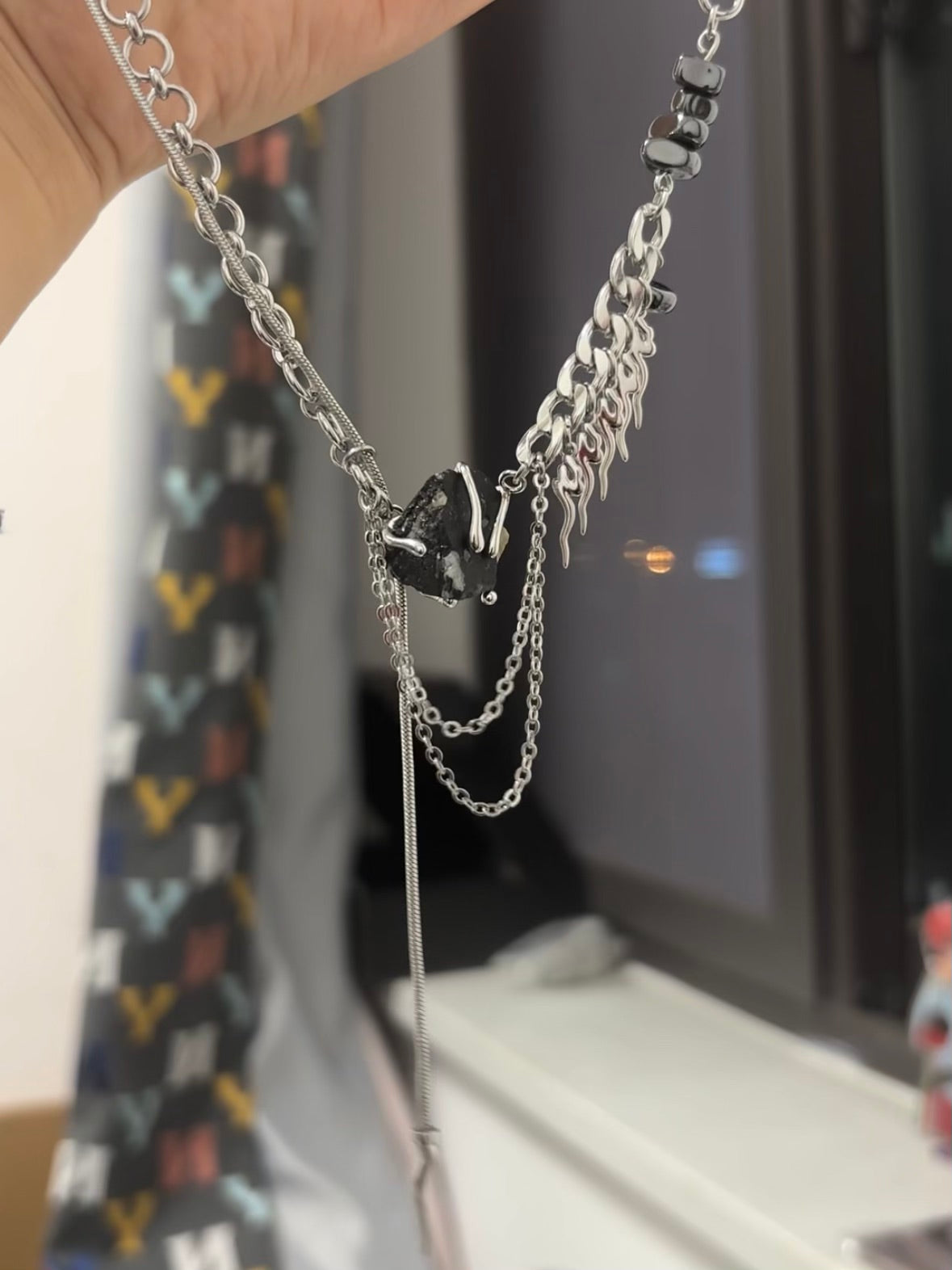 Unique Scorpion Natural Stone Necklace
