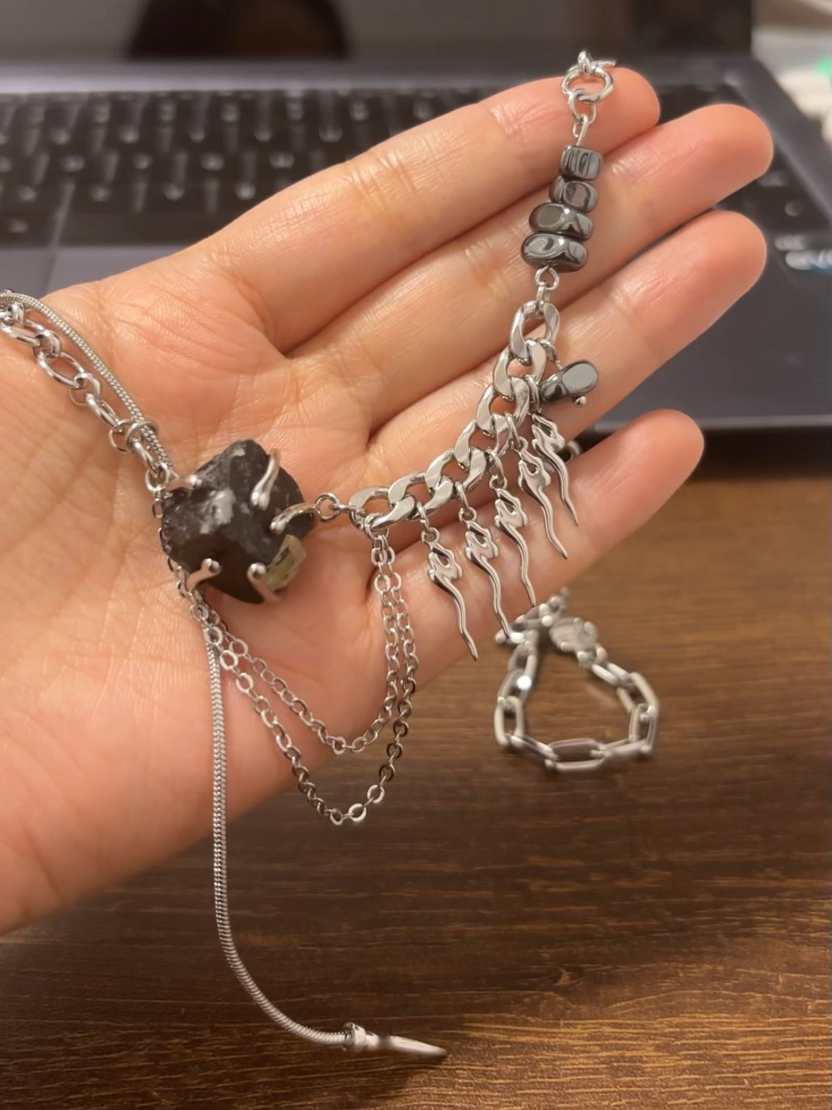 Unique Scorpion Natural Stone Necklace