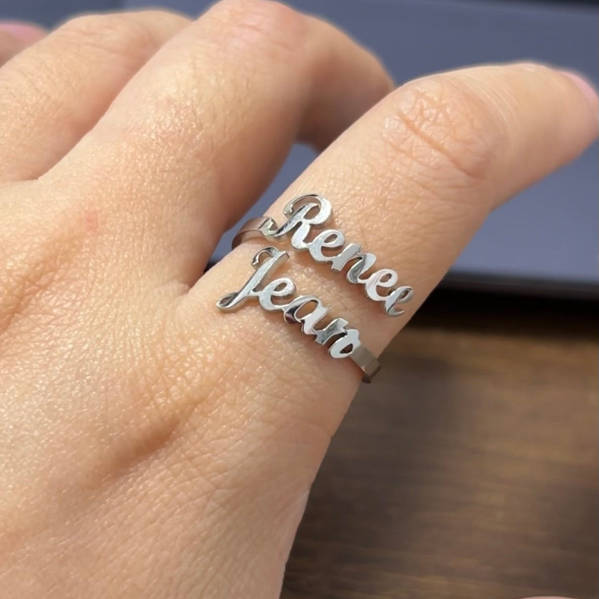 Renee Jean Stainless Steel Couple Rings