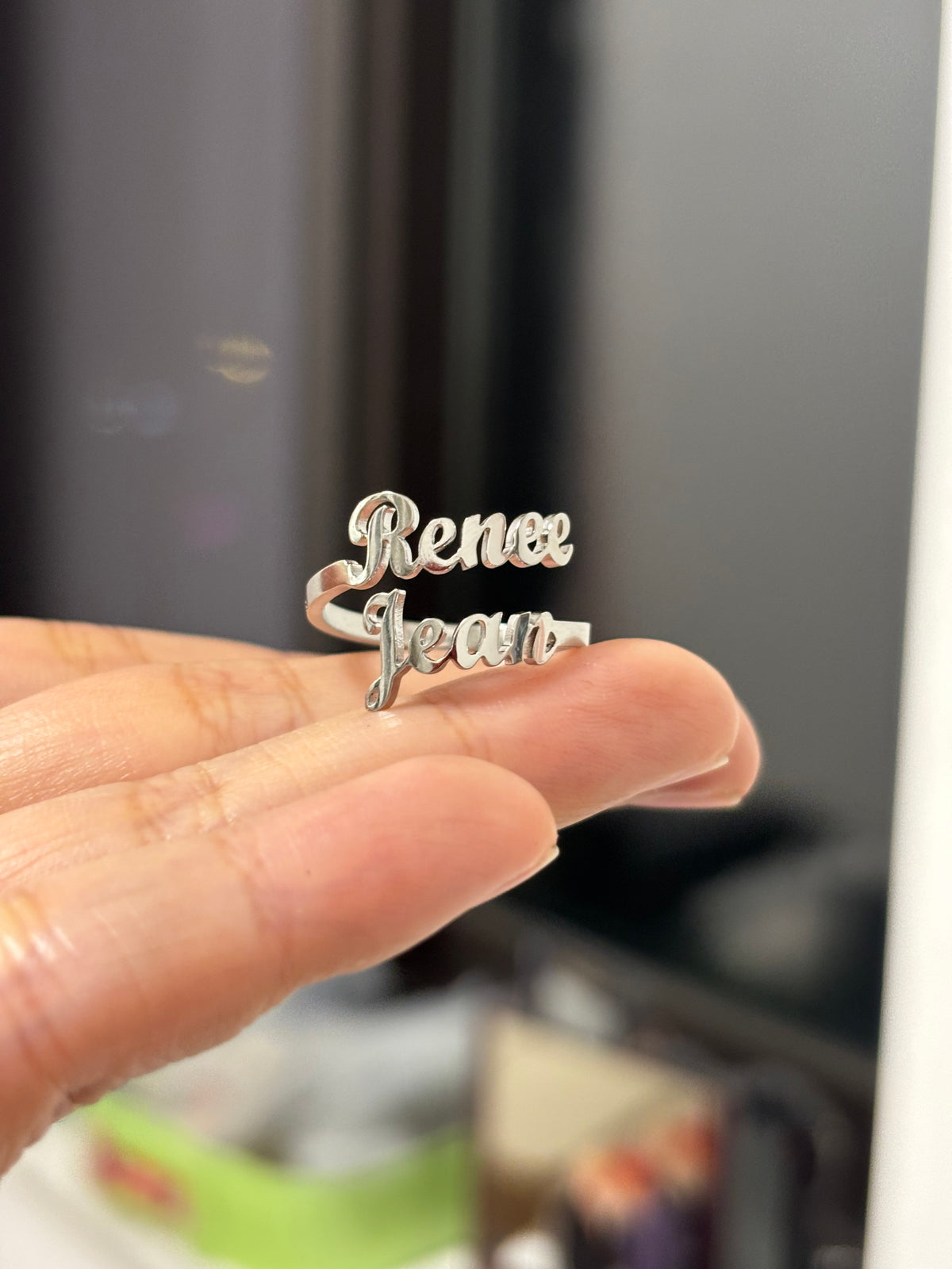 Renee Jean Stainless Steel Couple Rings