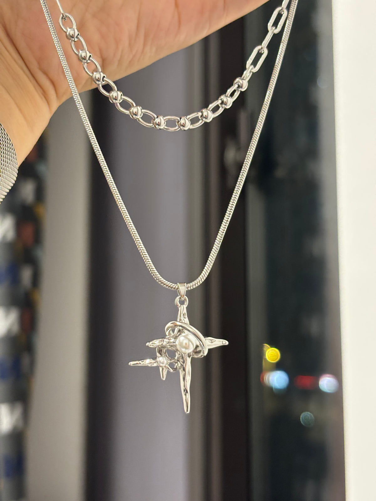 Y2K Four-pointed Star Necklace