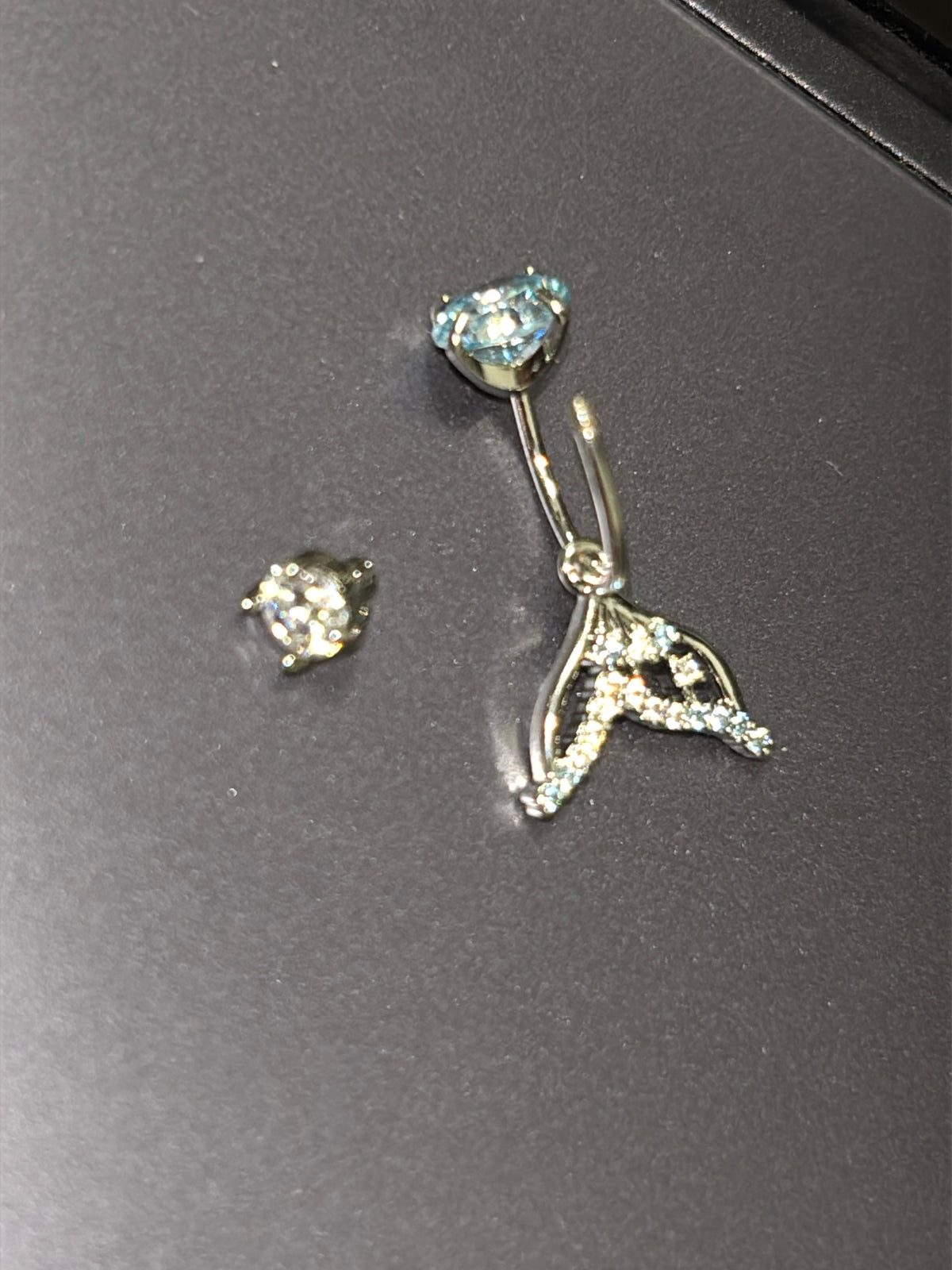 Sweet Rhinestone Bow & Mermaid Earrings for Kokomi