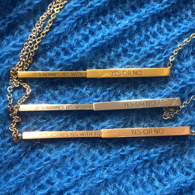JA ODER NEIN_________ AFTG Halskette
