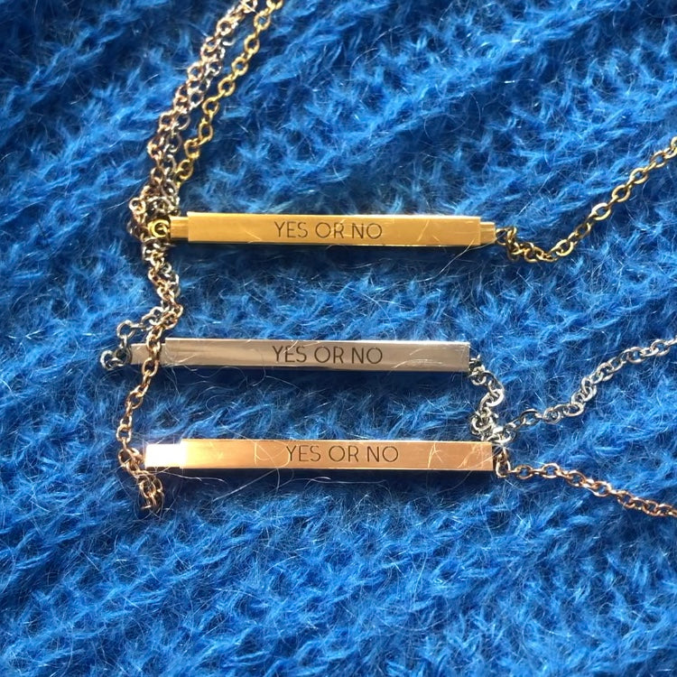 JA ODER NEIN_________ AFTG Halskette