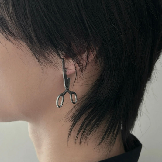 Alloy Vintage Scissor Earrings