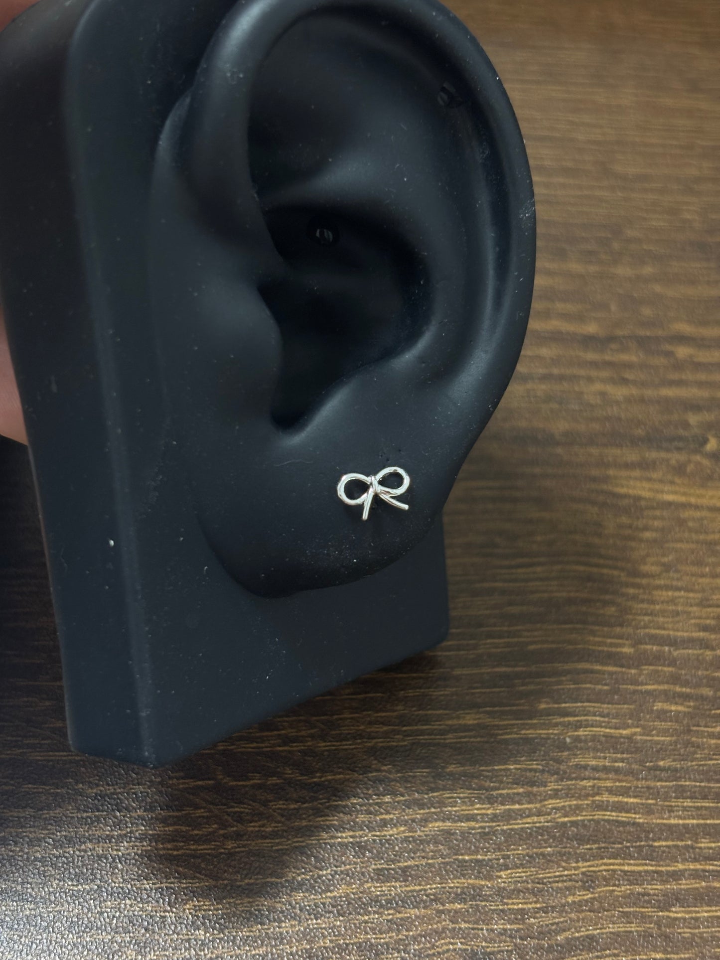 Sweet Bow & Running Rabbit Stud Earrings