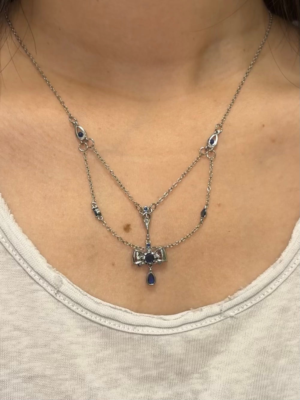 Furina Inspired Bow Necklace