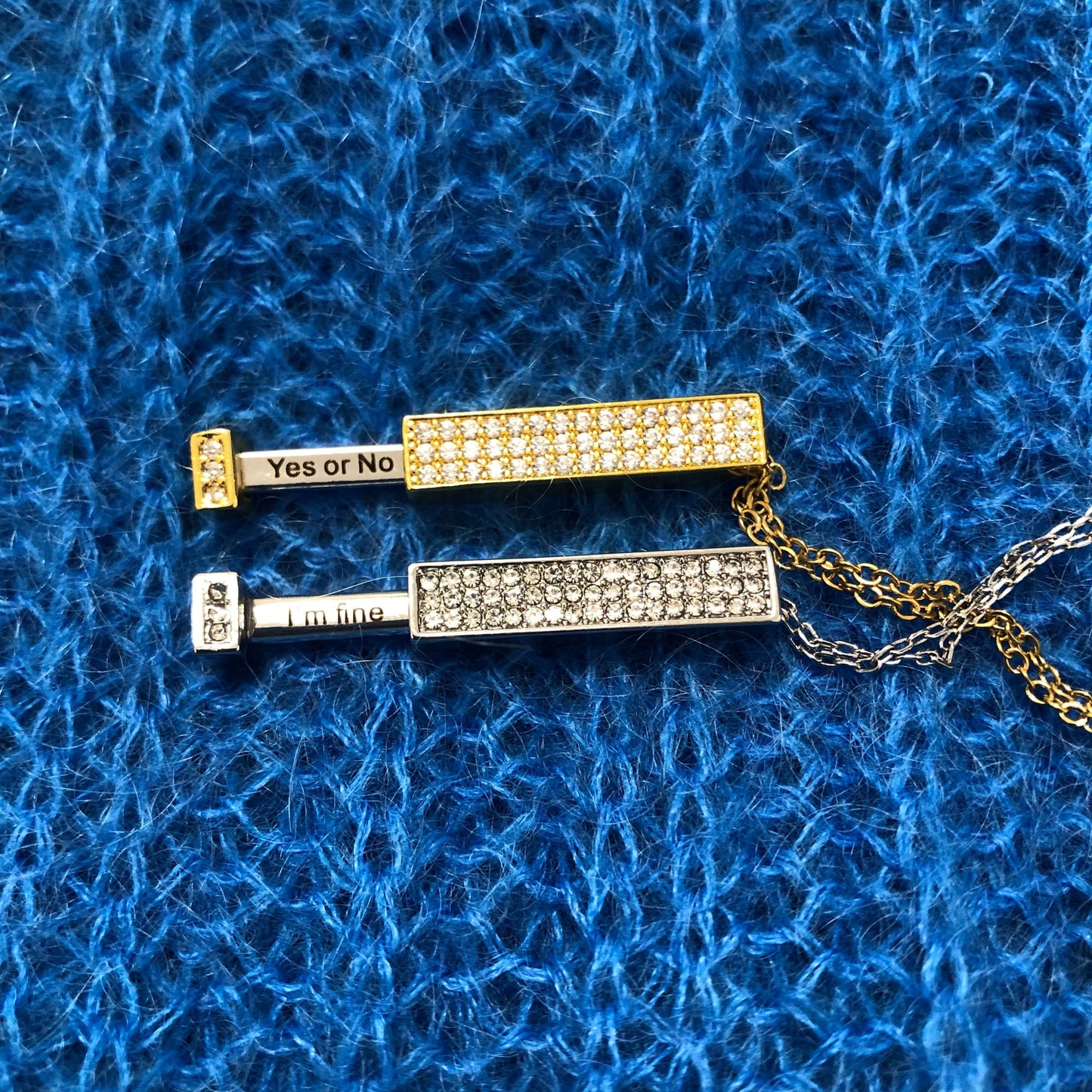 Mir geht es gut / Ja oder Nein Halskette